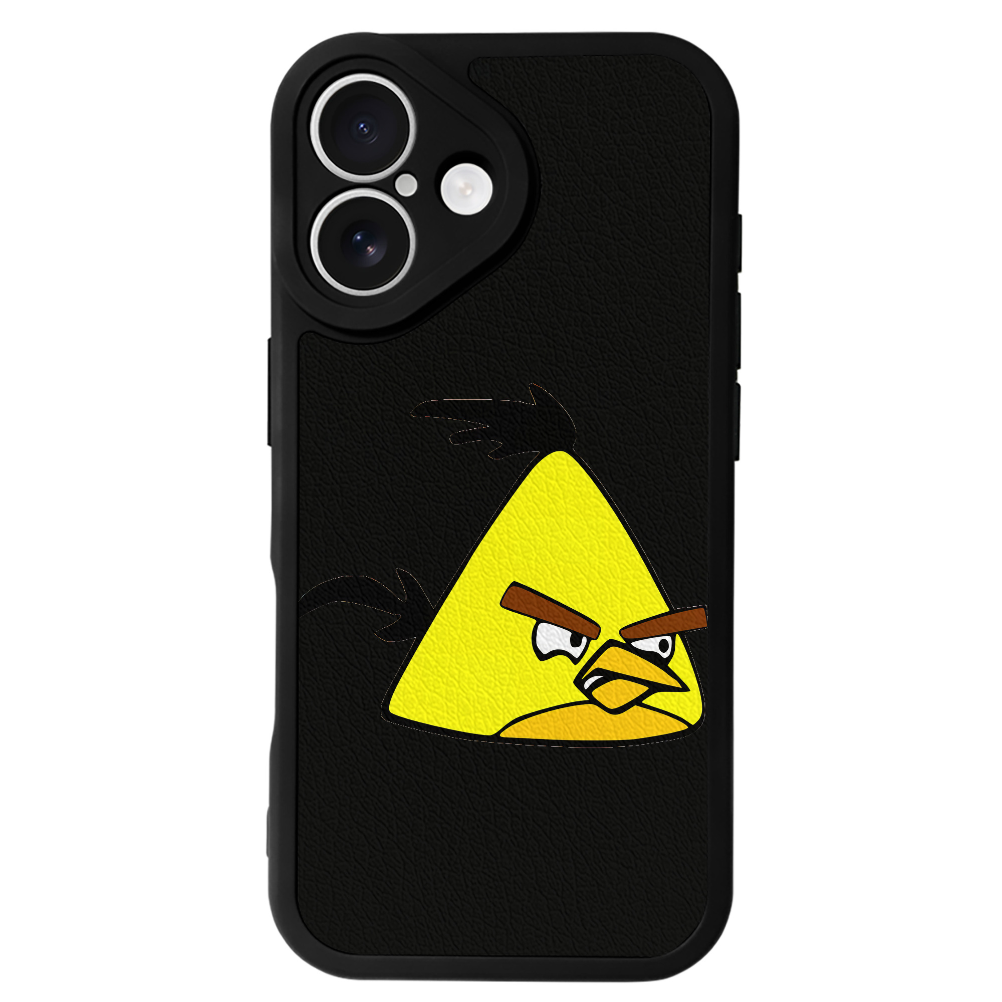 （画像用） Angry Birds アングリーバード 【iPhone 16シリーズ対応】シリコンスマホケース（レザー調） 材質：シリコン